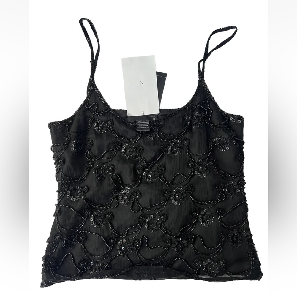 NWT Monica Beaded Blouse - Size 10 / Fits Like A Medium